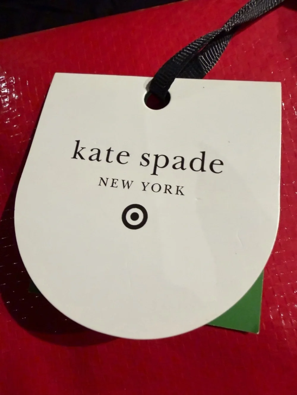 Kate Spade New York Large reusable vinyl Red and White shopping bag 18X24X10